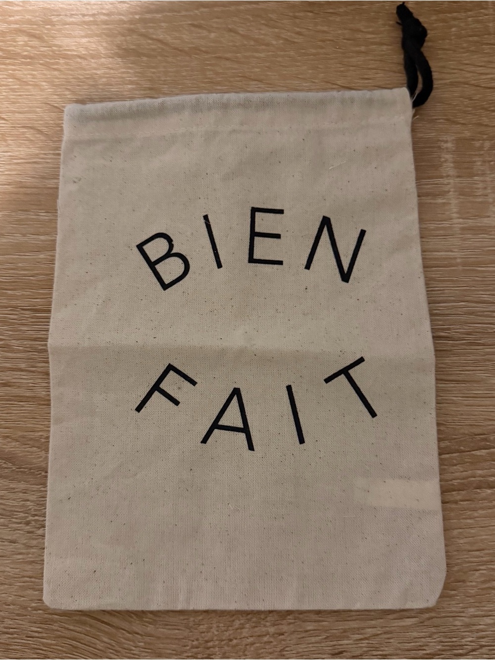 Madewell "Bien Fait" Small Canvas Drawstring Jewelry Pouch